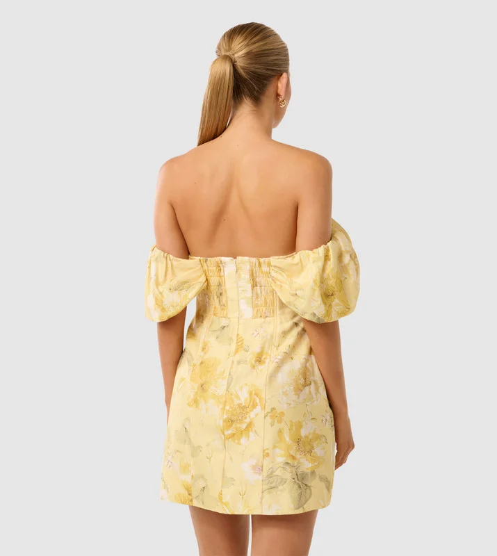 forever new  JACQUIE Off Shoulder Mini Dress for Women | Best Price UAE